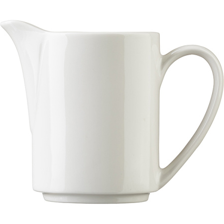 Молочник «Монако Вайт»; фарфор; 295мл; H=11.5,L=14.5,B=6см; белый