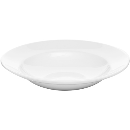Тарелка для пасты «Монако Вайт»; фарфор; 360мл; D=24,H=4.3см; белый