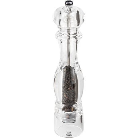 Мельница для перца метал.мех.; акрил; D=6.5,H=30см; прозр.,металлич.