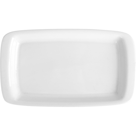 Блюдо прямоугольное «Скандиа»; фарфор; H=2.5,L=33,B=20см; белый