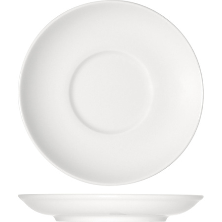 Фото Блюдце «Опшенс»; фарфор; D=18,H=1.8см; белый Блюдце «Опшенс»; фарфор; D=18,H=1.8см; белый