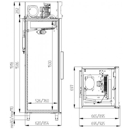 Холодильный шкаф Polair CV105-S