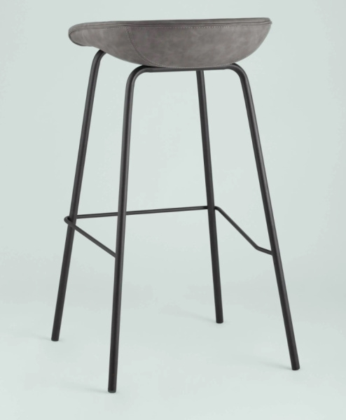 Стул барный Beetle Lite PU серый