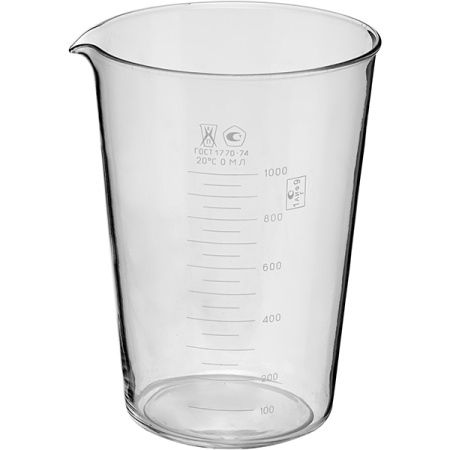 Мензурка мерная ТС ГОСТ-1770-74 HLP-2 1000 мл стекло