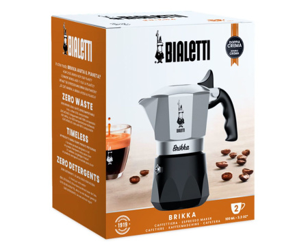 Гейзерная кофеварка Bialetti Brikka 2023  2 порции