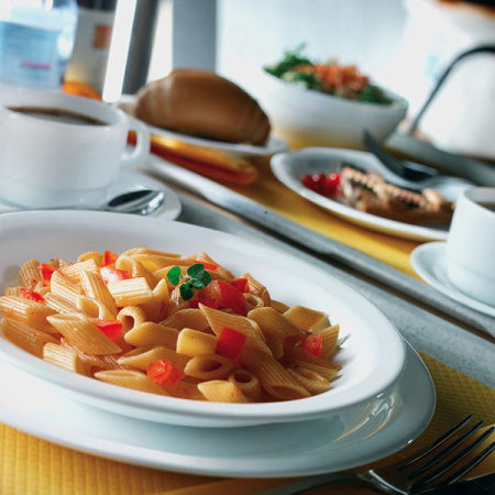 Тарелка многофункц. «Перформа»; стекло; 500мл; D=22.5,H=2.5см; белый