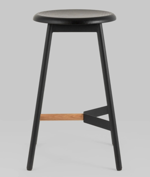 Стул полубарный Knobb черный