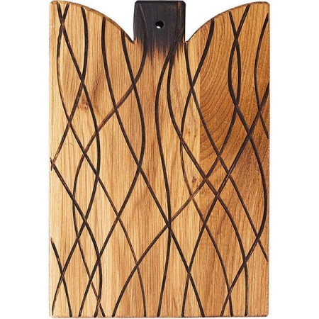 Доска для подачи прямоуг.с ручкой; дуб; H=25,L=260,B=180мм