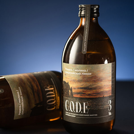 Кордиал C.O.D.E Ревень-Малина-Сицилийский лимон 0,5л