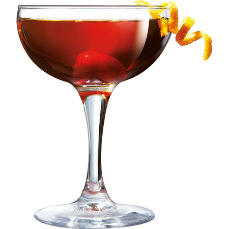 Шампан.-блюдце «Элеганс»; стекло; 160мл; D=90,H=123мм; прозр.