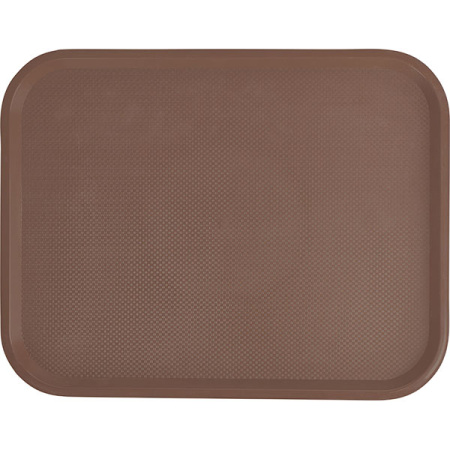Поднос для  Фаст Фуд; пластик; H=2,L=45.5,B=35.5см; коричнев.