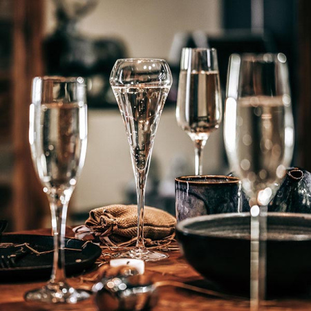 Бокал-флюте «Оупэн ап»; хр.стекло; 200мл; D=56,H=225мм; прозр.