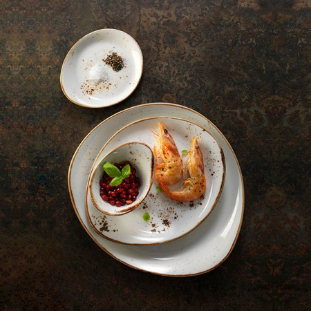 Тарелка мелкая «Крафт»; фарфор; D=25.5,H=2,L=25.5,B=20.5см; белый