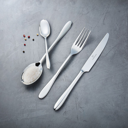 Ложка чайная «Лаццо»; сталь нерж.; L=138/50,B=10мм; металлич.