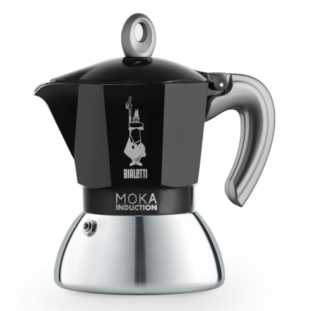 Гейзерная кофеварка Bialetti Moka Induction черный 6 порции