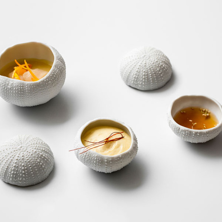 Салатник «Медитер»; фарфор; H=3,L=4.5,B=6см; белый,матовый