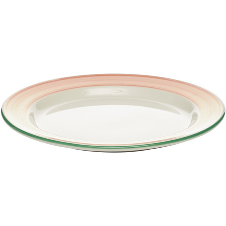 Тарелка мелкая «Рио Пинк»; фарфор; D=15.7,H=1.5см; белый,розов.