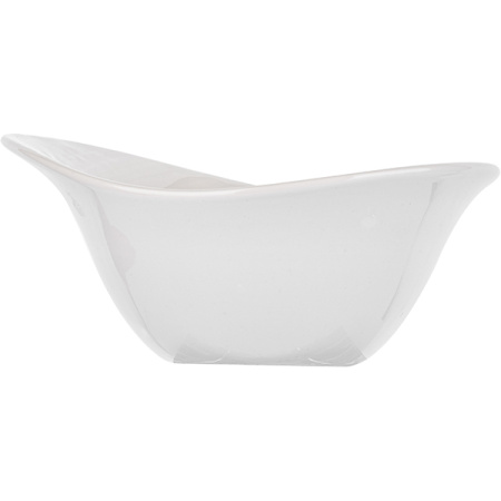 Салатник «Скейп»; фарфор; 420мл; D=18см; белый