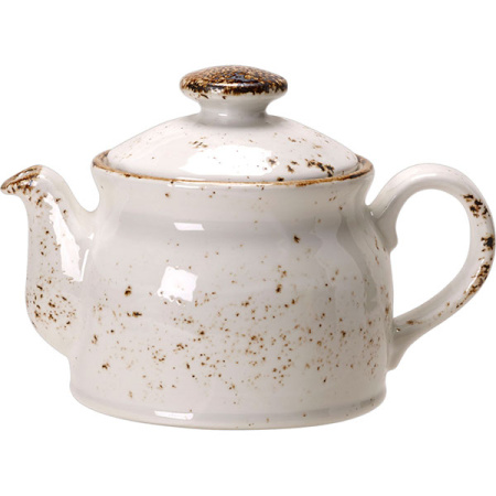 Чайник «Крафт»; фарфор; 425мл; D=7.5,H=11.4,L=17см; белый