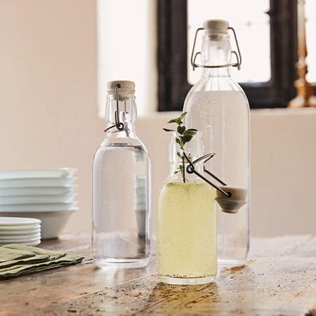 Бутылка «Эмилия»; стекло,пластик; 250мл; D=69,H=160мм