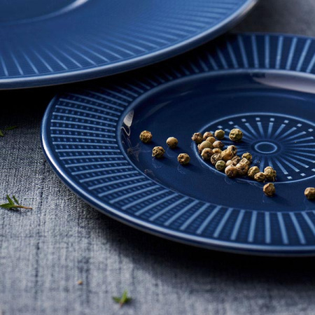 Тарелка мелкая; фарфор; D=18.5см; синий