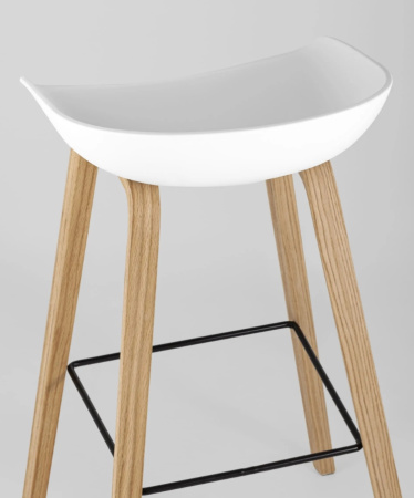 Стул барный LIBRA БЕЛЫЙ