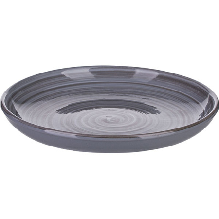 Миска «Пинки»; керамика; D=18,H=3см; серый