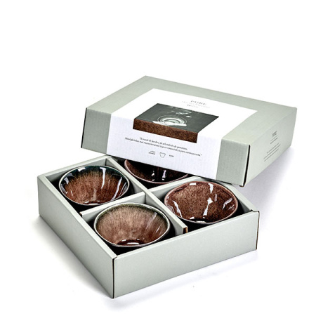 Салатник «Пьюр»; керамика; D=7.5,H=4.5см; коричнев.