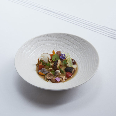 Салатник «Арборесценс»; фарфор; 850мл; D=24,H=6см; слон.кость