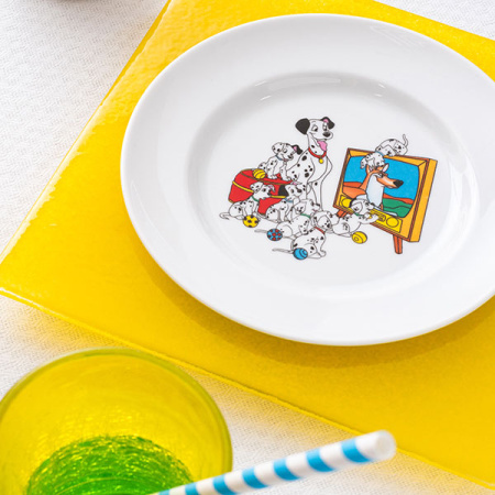 Тарелка  мелкая «Далматинцы»; фарфор; D=17.5см