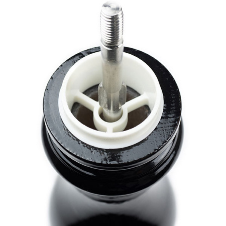 Мельница для соли мех. метал; дерево; D=5.6,H=18см; черный