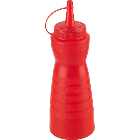 Емкость для соусов; пластик; 350мл; D=6,H=20см; красный