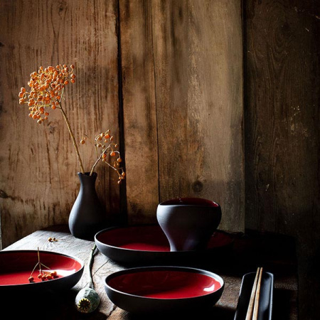 Салатник «Солид»; фарфор; D=17.5см; красный