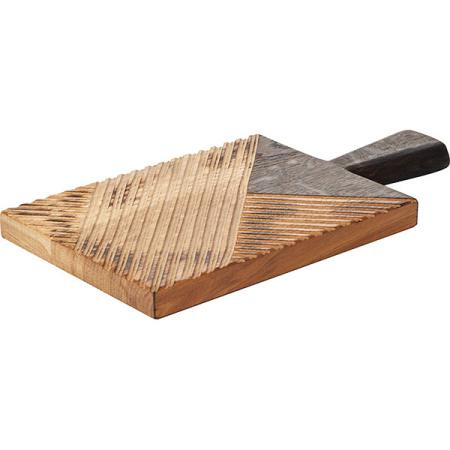 Доска для подачи прямоуг.с ручкой(11см); дуб; H=25,L=270,B=200мм