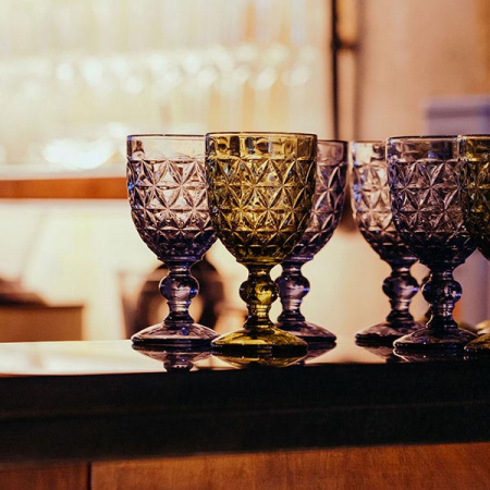 Бокал для вина; стекло; 310мл; D=86,H=163мм; амбер