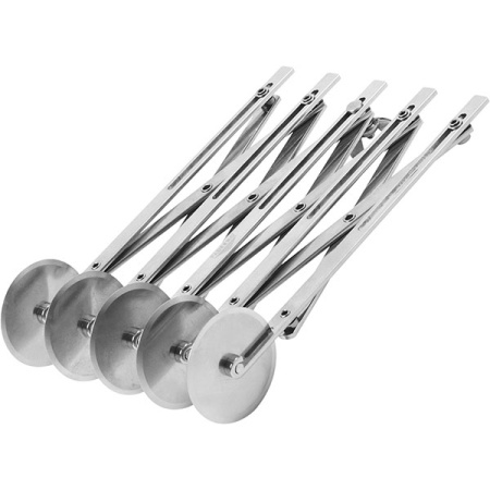 Нож роликовый для теста 5 лезвий; сталь нерж.; D=22,H=5.5см; металлич.