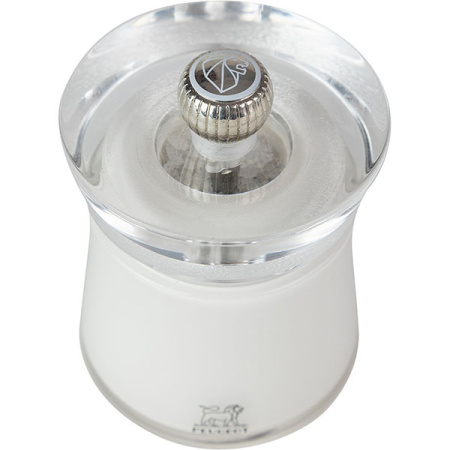 Мельница для соли «Бали»; акрил; H=8см; белый