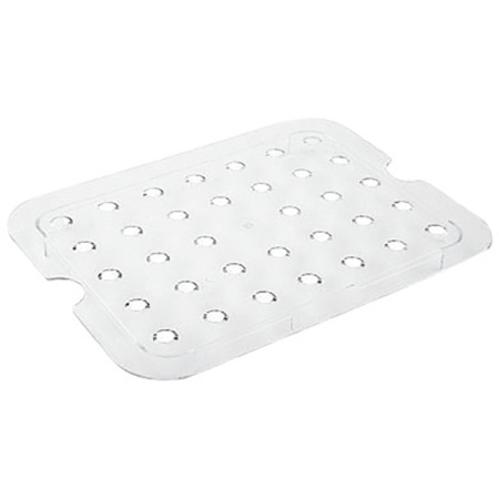 Полка дренаж. для гастр-ти (1/2); поликарбонат; H=1.5,L=27,B=21см; прозр.