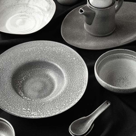 Салатник «Млечный путь»; фарфор; 300мл; D=13см; черный