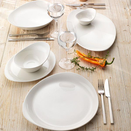 Салатник «ФриСтайл»; фарфор; D=24см; белый