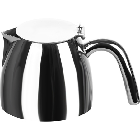 Кофейник «Недда»; сталь нерж.; 600мл; H=10.5,L=18см; металлич.