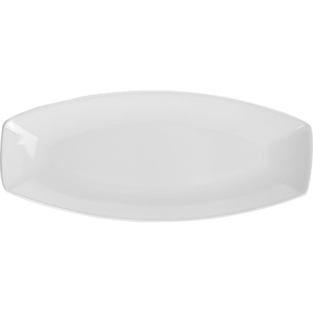 Блюдо прямоугольное «Пати»; фарфор; H=2,L=28,B=13см; белый