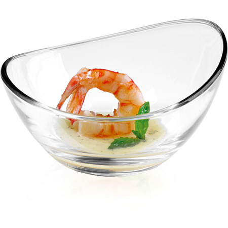 Салатник «Папайя»; стекло; 240мл; D=13,H=6.5см; прозр.