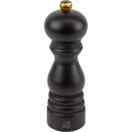 Мельница для перца метал.мех.; дерево,металл; D=5.4,H=18см; коричнев.,золотой