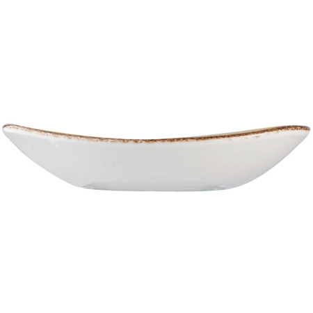 Тарелка глубокая «Крафт»; фарфор; 500мл; H=3.5,L=21,B=19.5см; зелен.