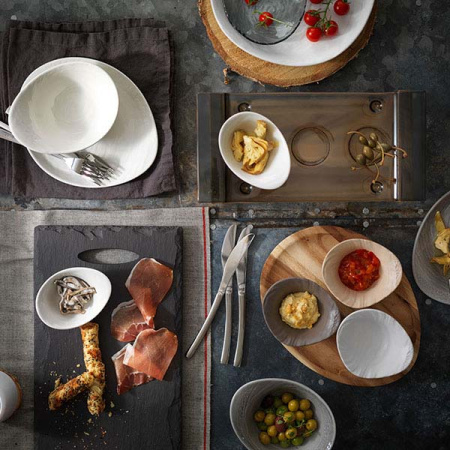 Салатник «Скейп»; фарфор; 110мл; D=13см; белый