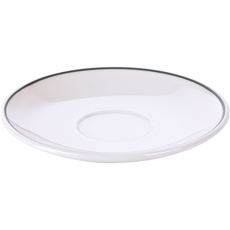 Блюдце «Рисепшн»; стекло; D=11.5,H=1.3см; слон.кость,серый