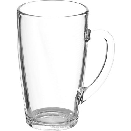 Кружка «Каппучино»; стекло; 420мл; D=7.8,H=13.8,L=11см; прозр.