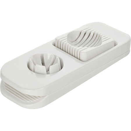 Яйцерезка; пластик; H=3.6,L=22.5,B=8.2см; белый