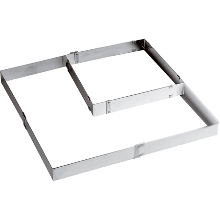 Форма конд. раздвижная 30х30-57х56; сталь нерж.; H=5см; металлич.